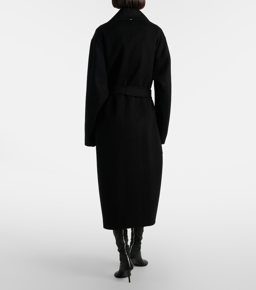  Sportmax Sportmax Belted Virgin Wool Wrap Coat 