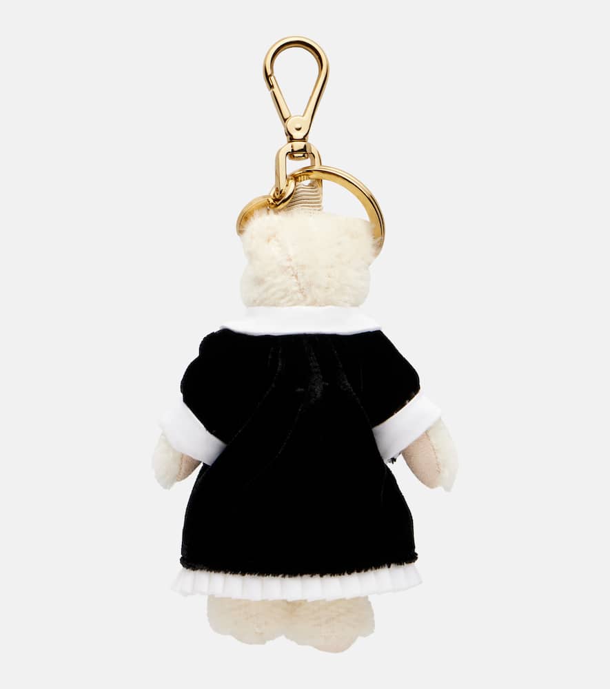 Prada Velvet Bag Charm In Black