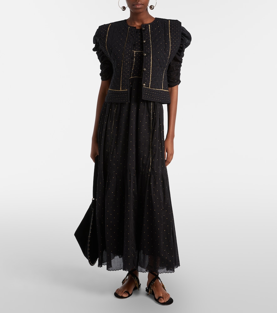 Marant Etoile Volana embellished cropped cotton vest