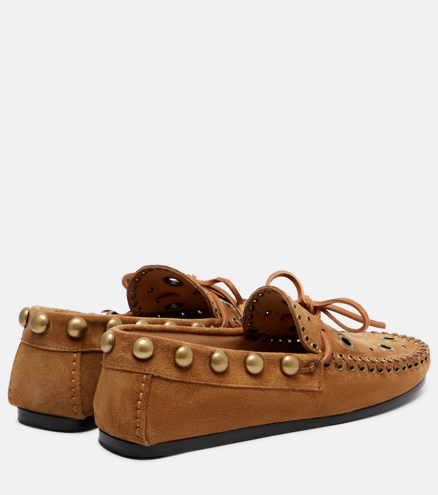  Isabel Marant Isabel Marant Fitza Studded Suede Loafers 