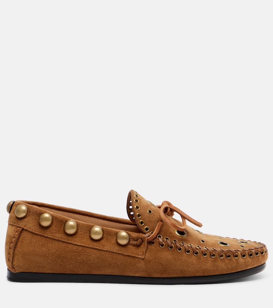  Isabel Marant Isabel Marant Fitza Studded Suede Loafers 