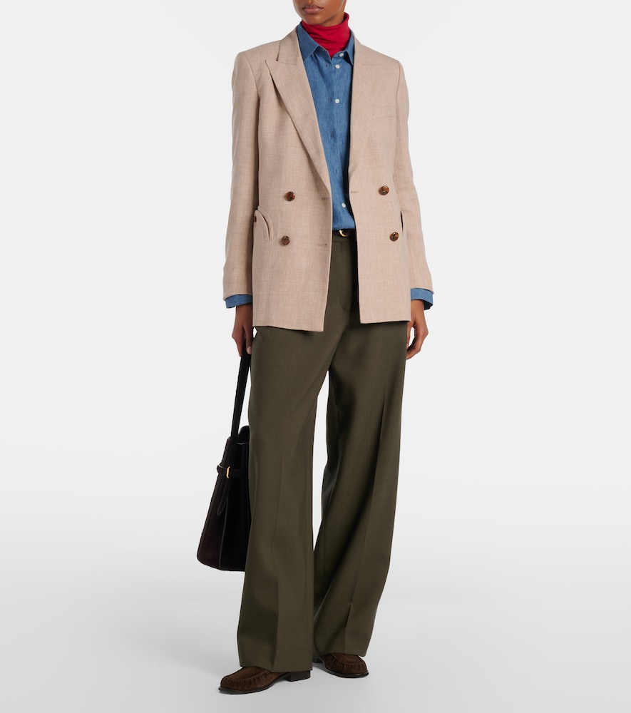 Blazé Milano Everyday double-breasted linen and wool blazer