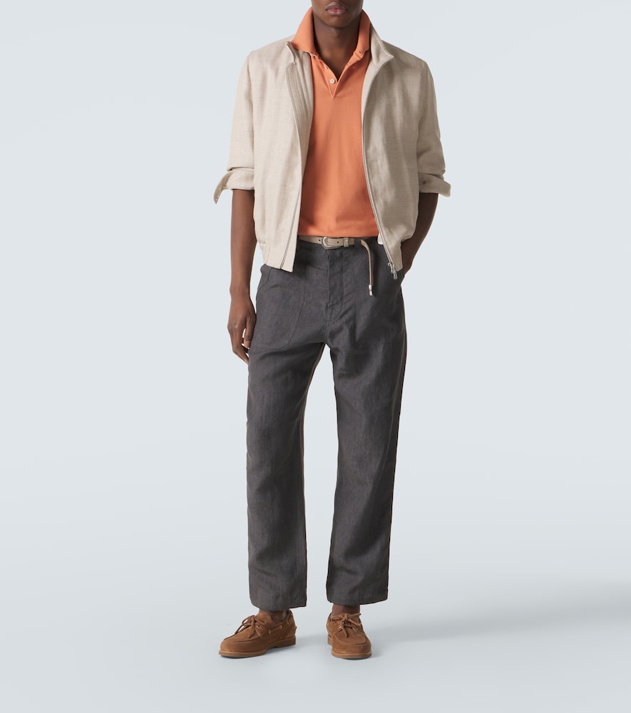  Brunello Cucinelli Brunello Cucinelli Gerade Hose Aus Leinen 