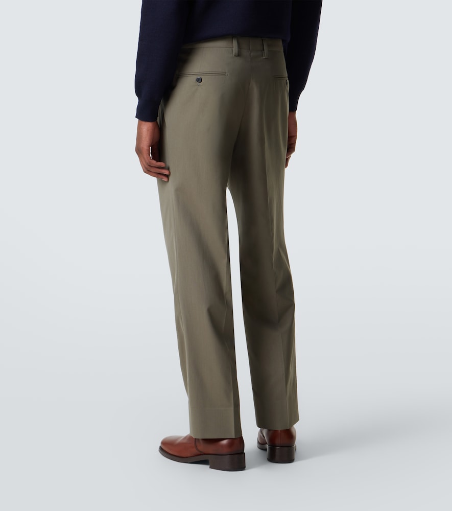  Prada Prada Gerade Hose Aus Wolle Und Baumwolle 