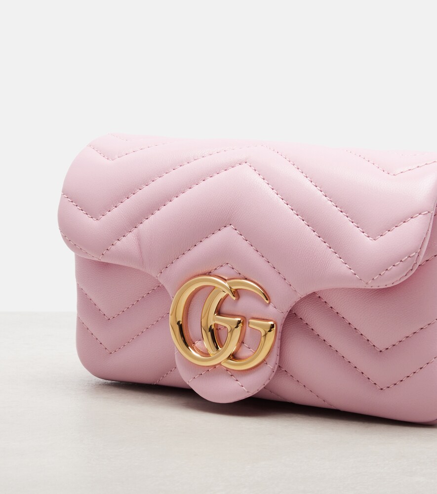  Gucci Gucci Gg Marmont Mini Leather Crossbody Bag 