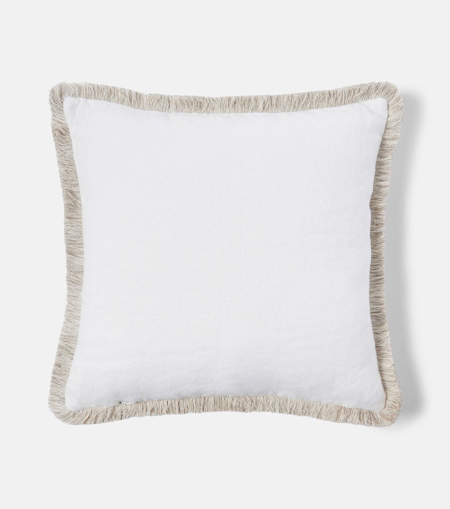  Once Milano Once Milano Fringed Linen Cushion 
