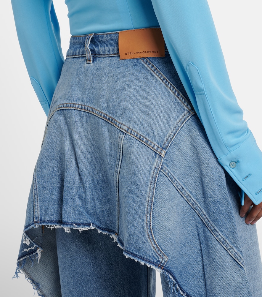  Stella Mccartney Stella Mccartney Paneled Barrel-leg Jeans 