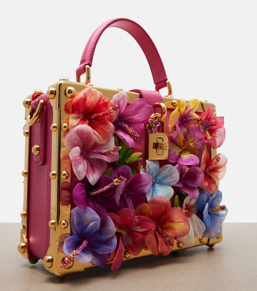  Dolce&gabbana Dolce&gabbana Verzierte Henkeltasche Dolce Box Aus Leder 