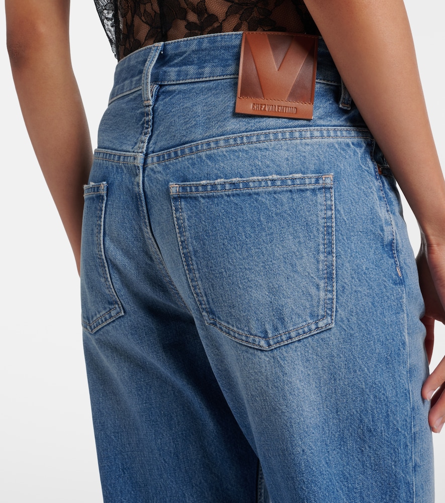 Garavani Cropped Faded Straight Jeans