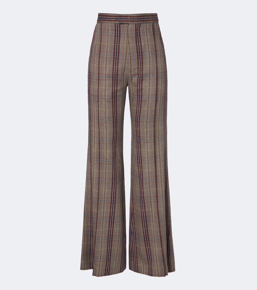 Vivienne Westwood Women's Multicoloured Checked Wide-Leg Pants UK Size 12 - Mytheresa