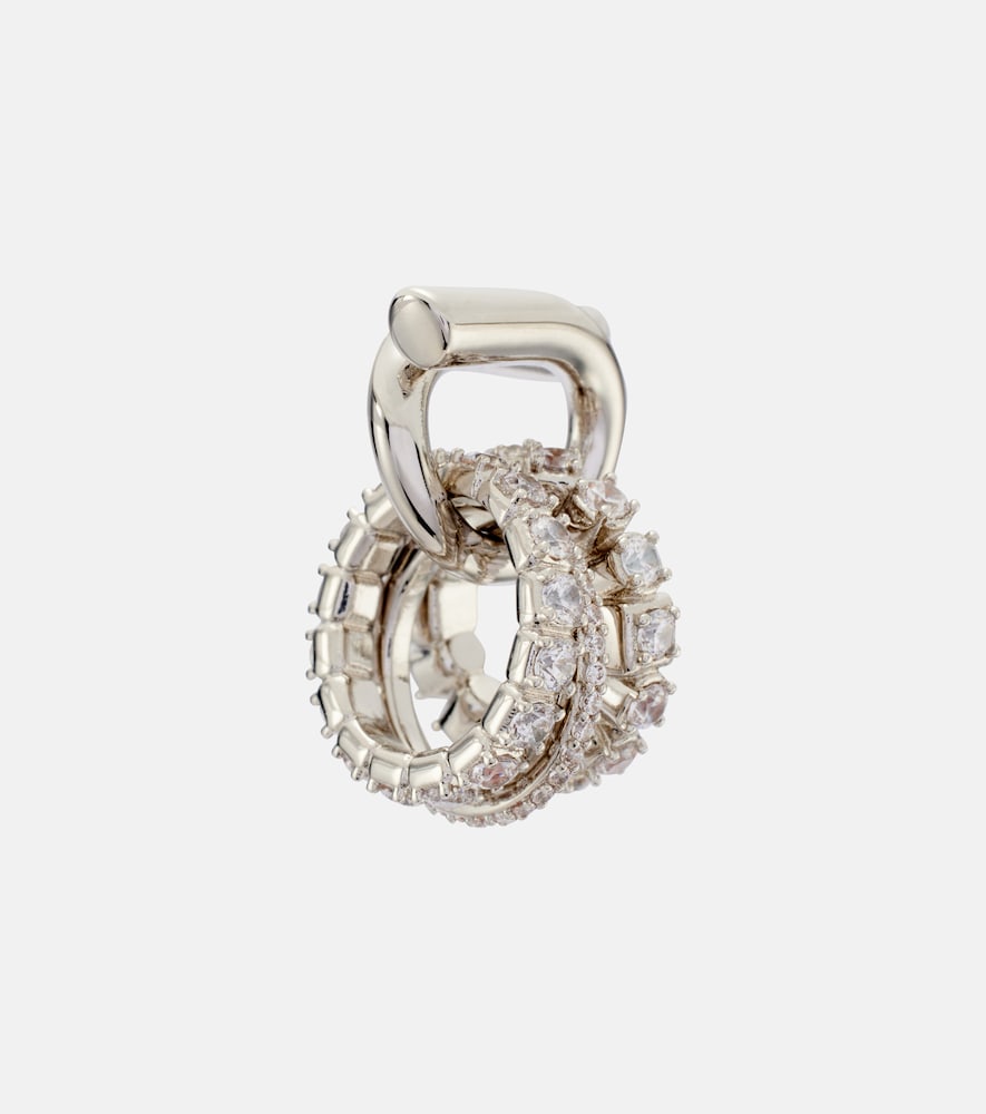  Ferragamo Ferragamo Gancini Crystal-embellished Earrings 