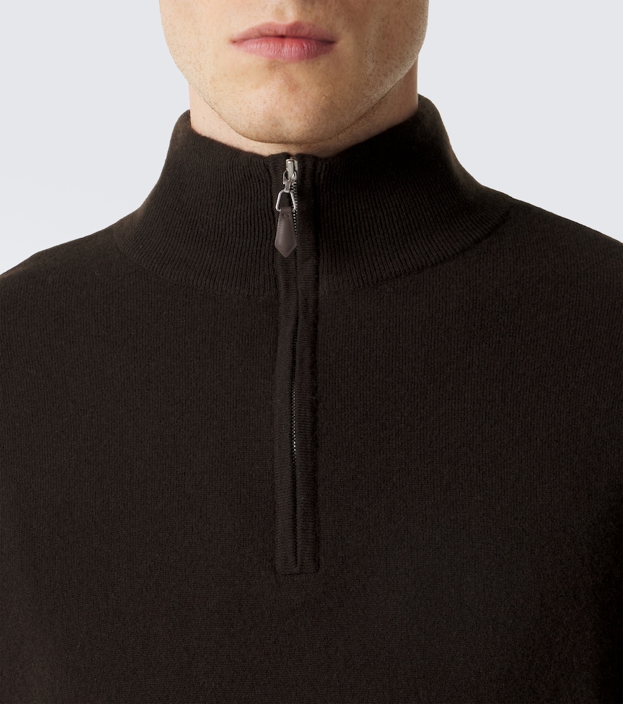 Mr Fenchurch Cashmere Half-Zip Sweater