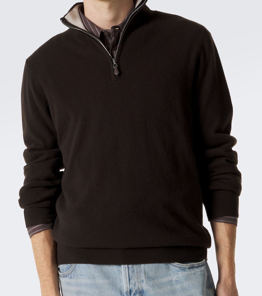 Mr Fenchurch Cashmere Half-Zip Sweater
