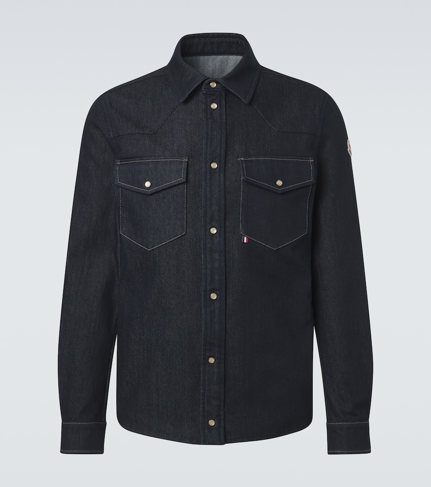 Moncler Men's Blue Denim Shirt UK Size 38 - Mytheresa