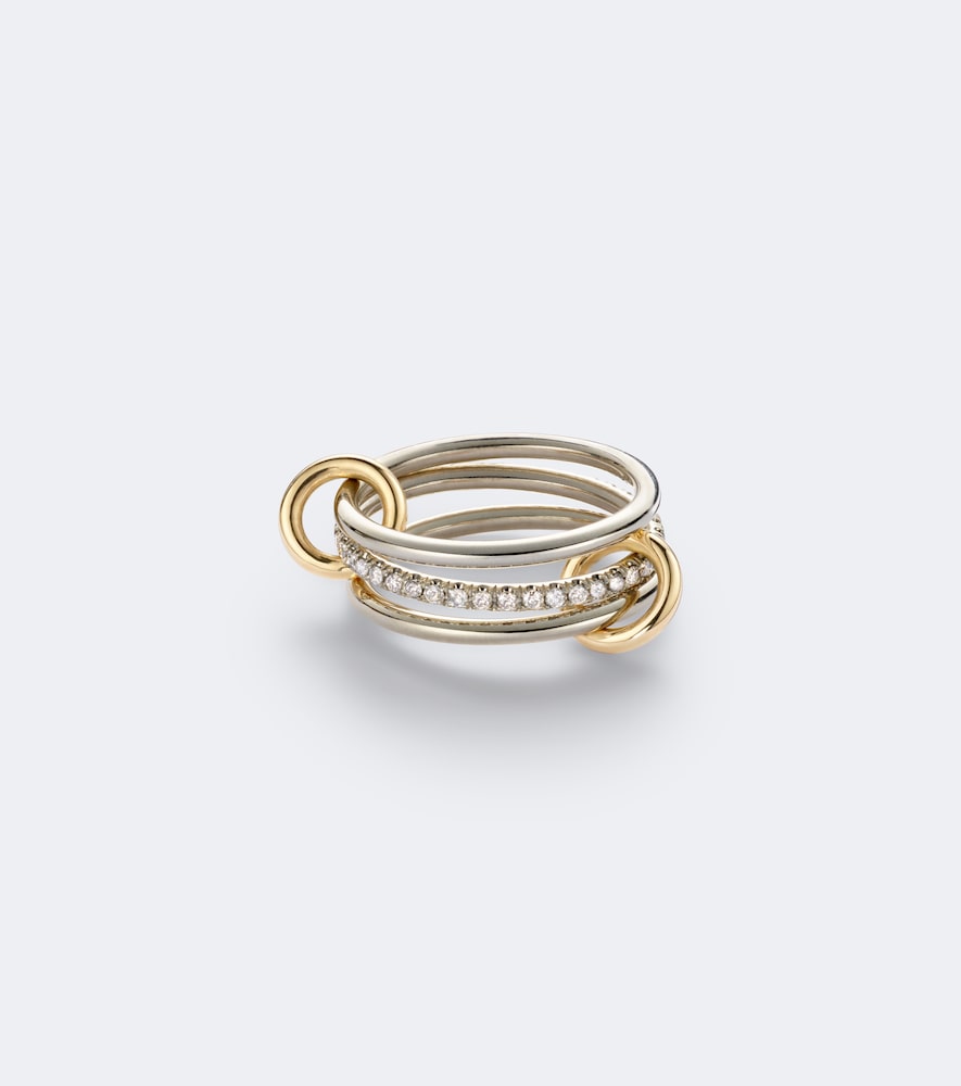 Spinelli Kilcollin Sonny Sterling Silver And 18kt Gold Ring With Diamonds