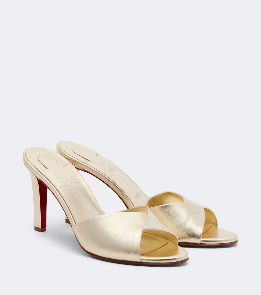 Mules Fanny in pelle metallizzata