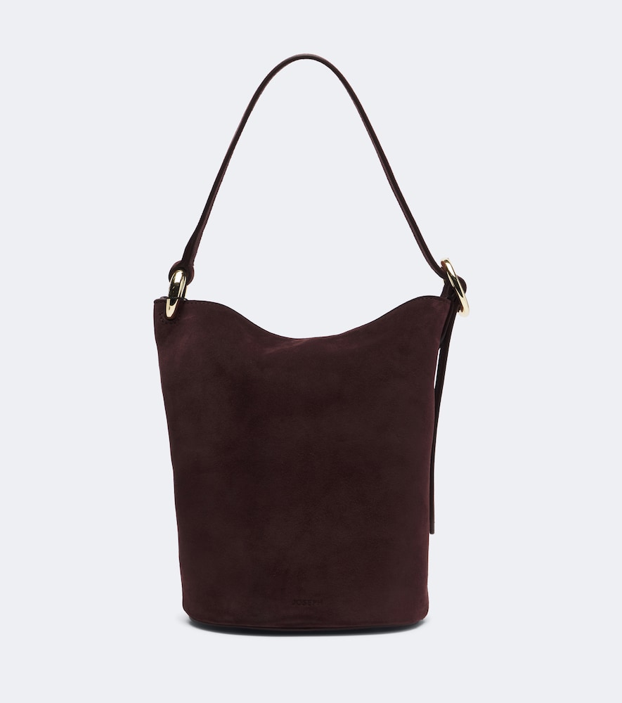 Joseph Bucket Mini suede shoulder bag