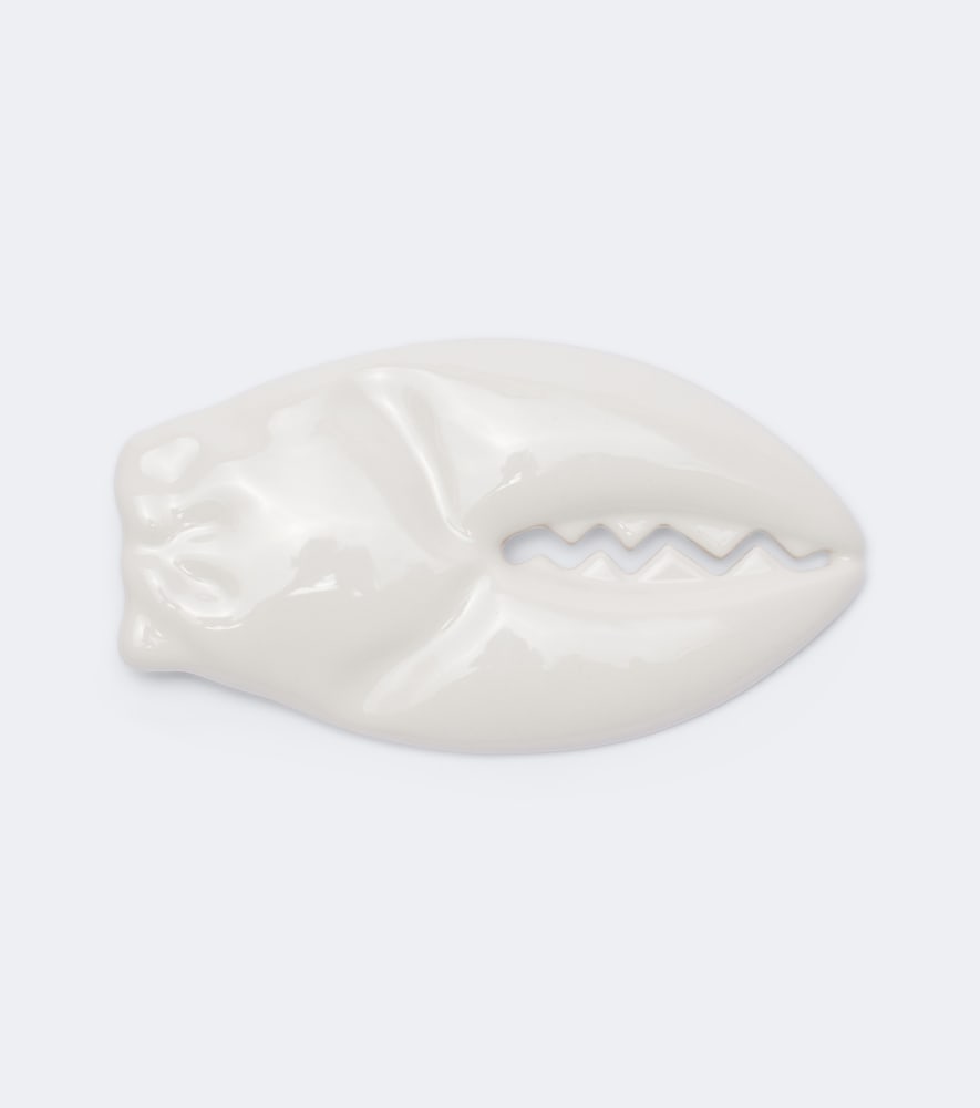 Loewe X Cosima Von Bonin Small Claw Brooch In White