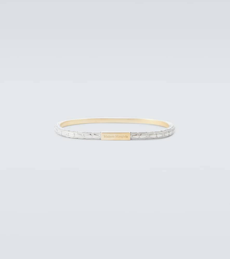 Embossed two-tone bracelet
