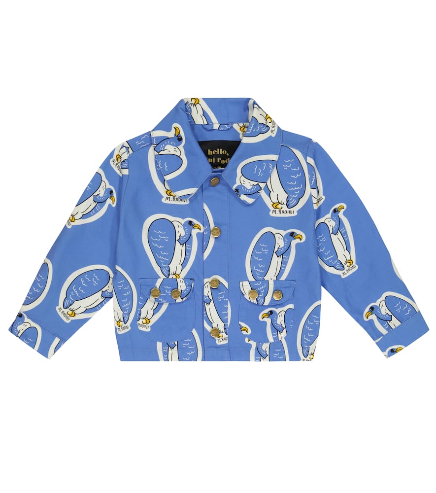 Mini Rodini Printed cotton shirt jacket