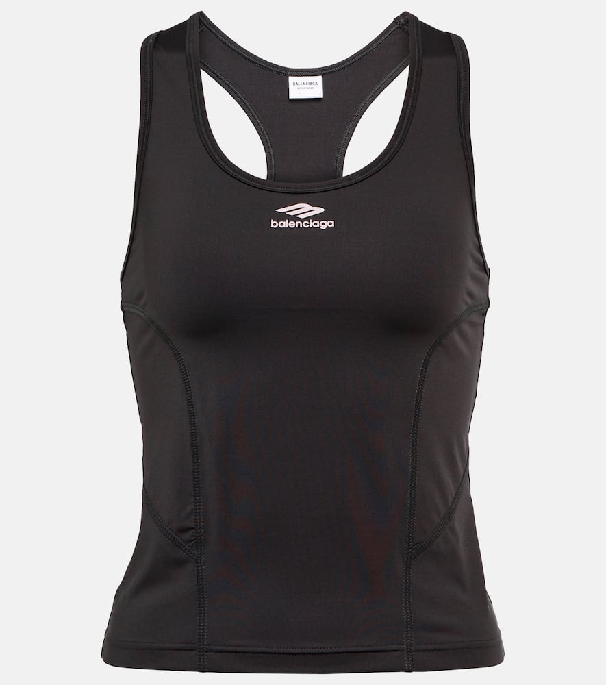 Logo printed racerback top