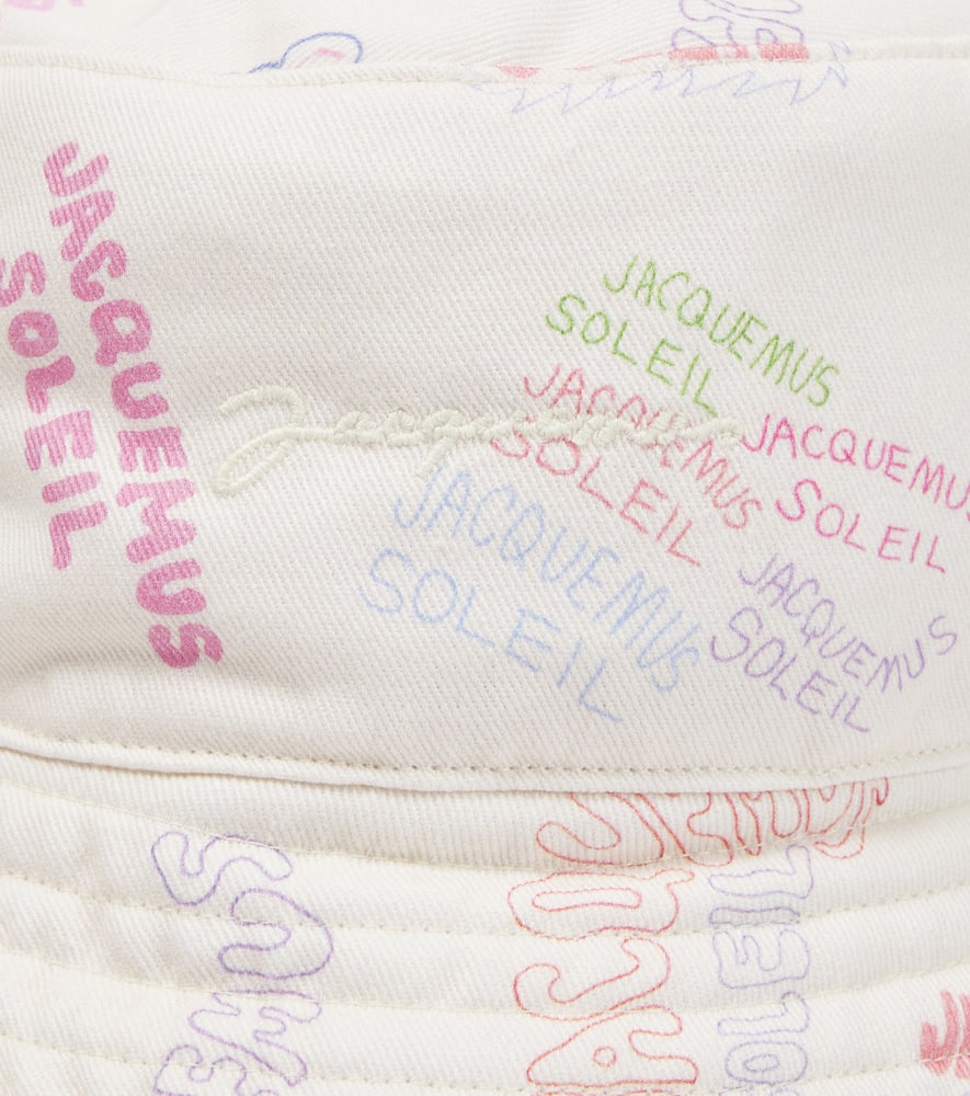 Jacquemus Le Chapeau Lagrima Printed Cotton Sun Hat In Print Multi Tags