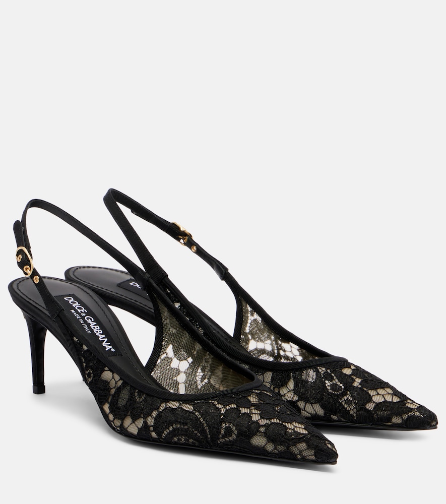 Dolce & Gabbana Lace slingback pumps