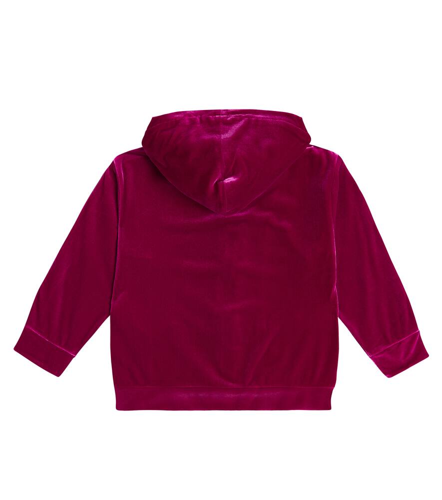 Monnalisa X Chiara Ferragni Eyestar Chenille Hoodie In Purple