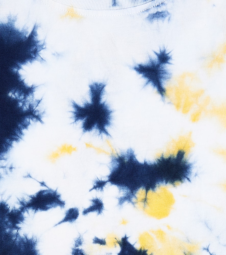 Vilebrequin Tie-dye Cotton T-shirt In Bleu Marine