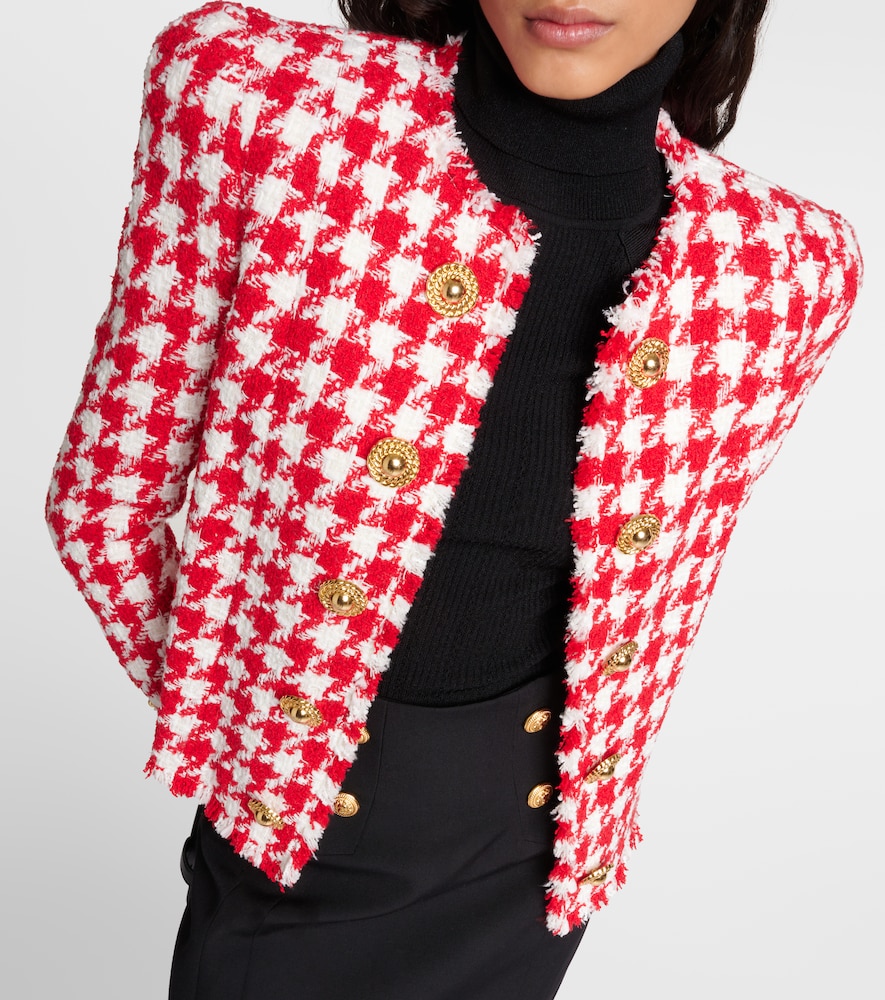  Balmain Balmain Houndstooth Tweed Jacket 