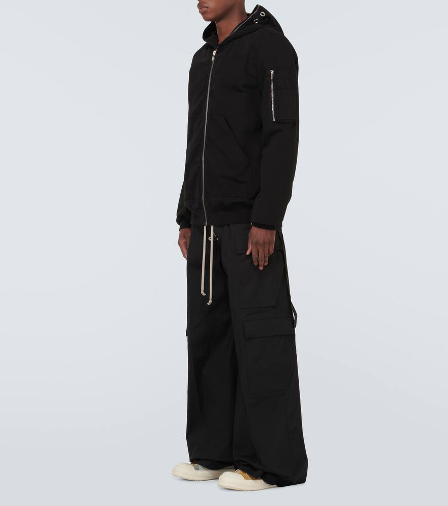 Rick Owens Drkshdw Cotton Bomber Jacket In Black