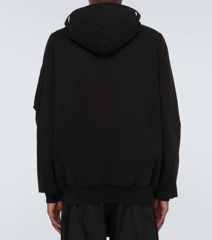 Rick Owens Drkshdw Cotton Bomber Jacket In Black