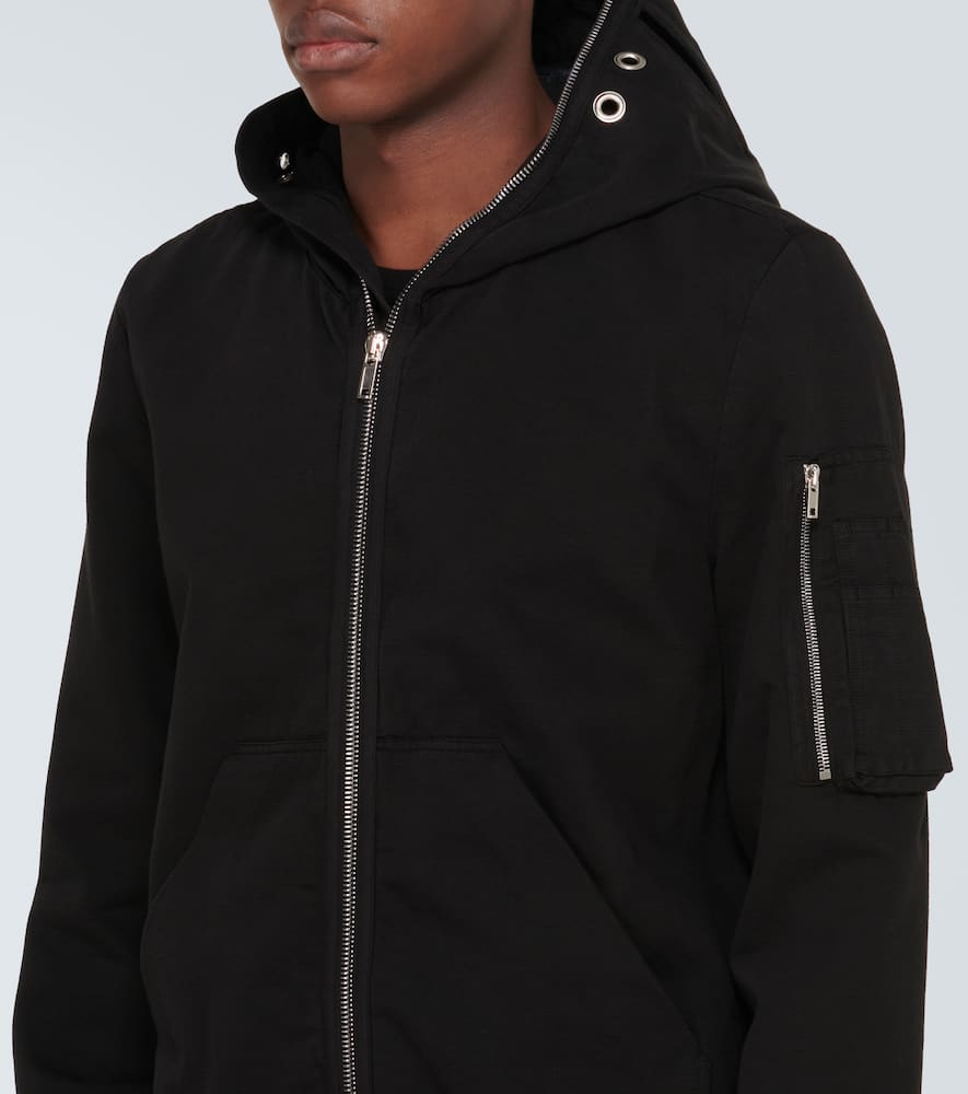 Rick Owens Drkshdw Cotton Bomber Jacket In Black