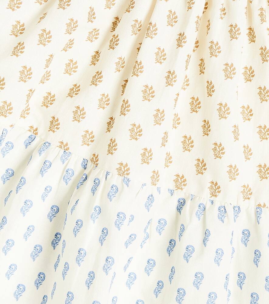The New Society Miracle Linen And Cotton Dress In Miracle Print