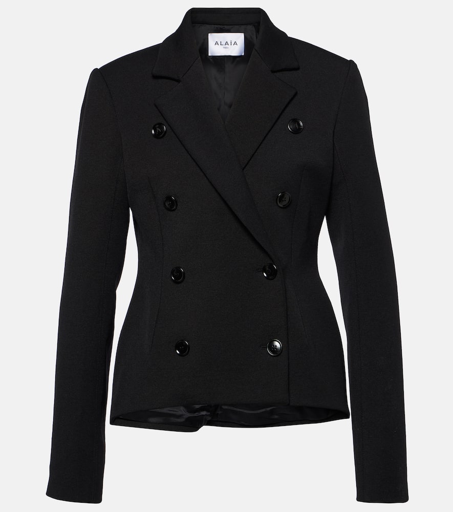 Alaïa Double-breasted wool-blend blazer