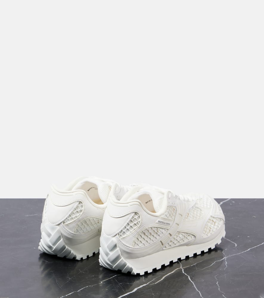 Bottega Veneta Orbit Low-top Mesh Sneakers In White