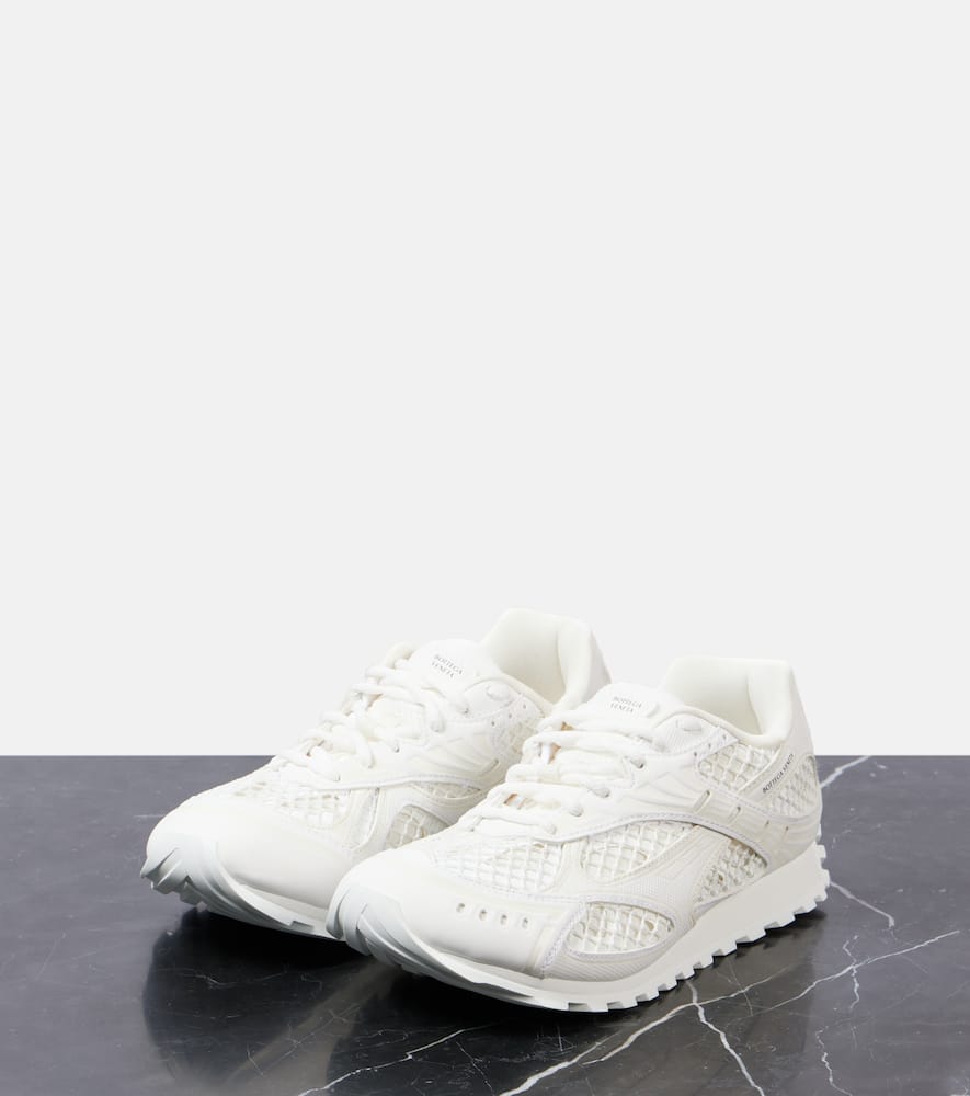 Bottega Veneta Orbit Low-top Mesh Sneakers In White