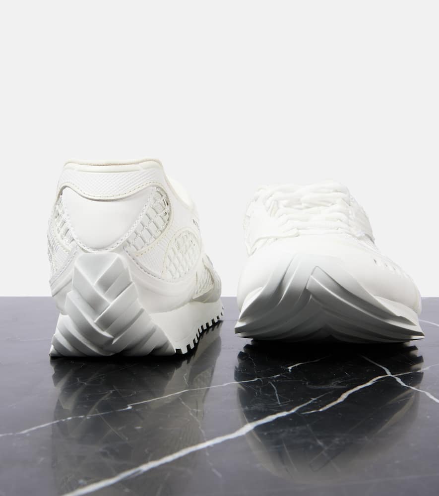 Bottega Veneta Orbit Low-top Mesh Sneakers In White