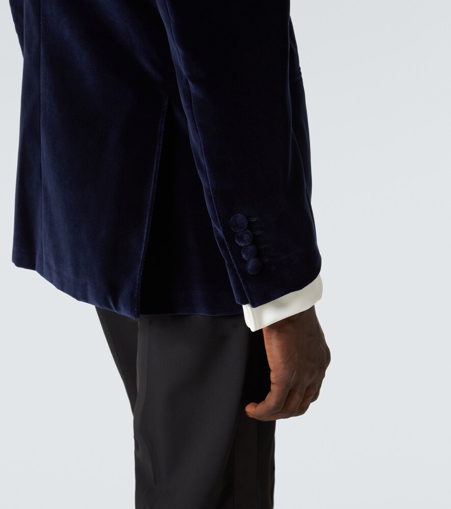  Thom Sweeney Thom Sweeney Smokingjacke Aus Baumwollsamt 