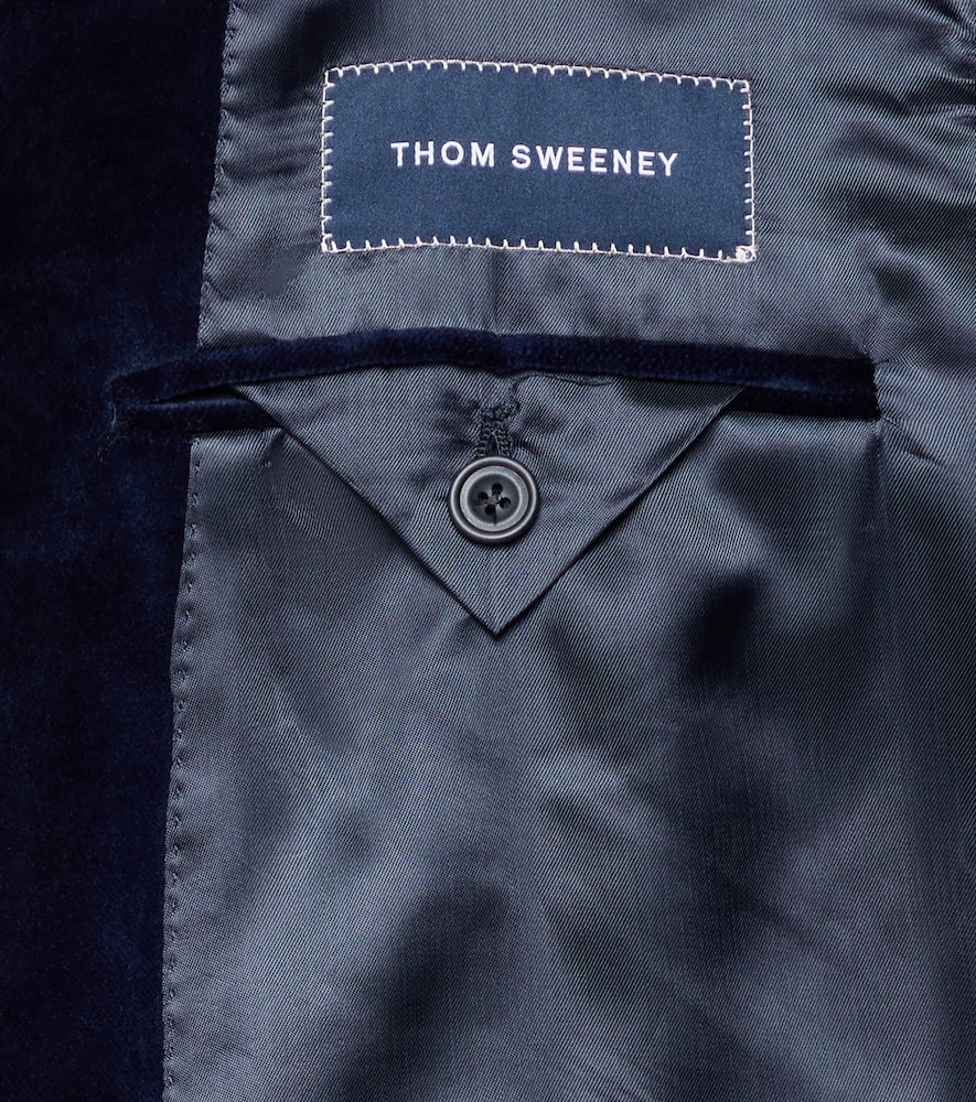  Thom Sweeney Thom Sweeney Smokingjacke Aus Baumwollsamt 
