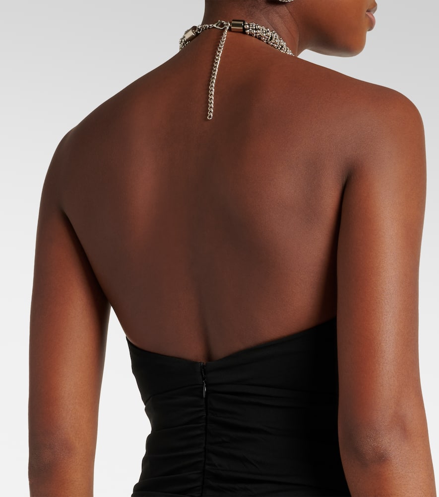 Simkhai Annabelle Halter Gown In Black