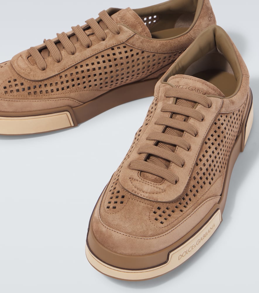 Dolce & Gabbana Suede Sneakers In Braun