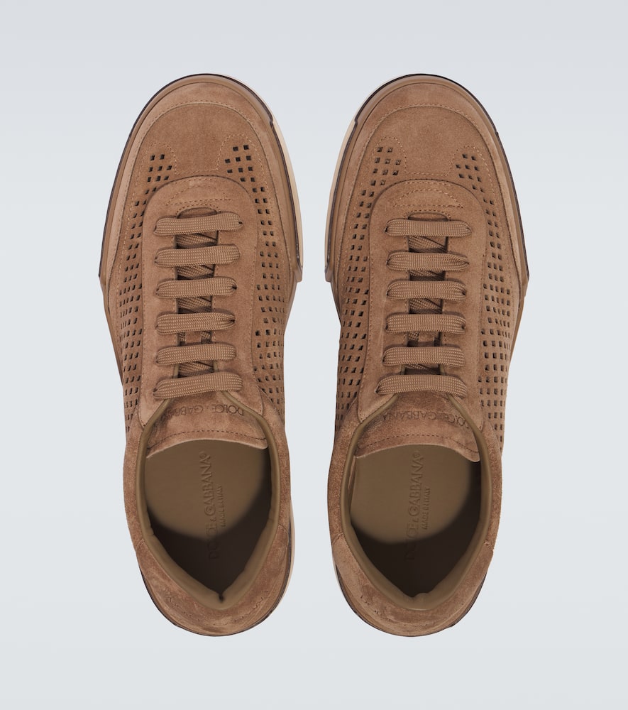 Dolce & Gabbana Suede Sneakers In Braun