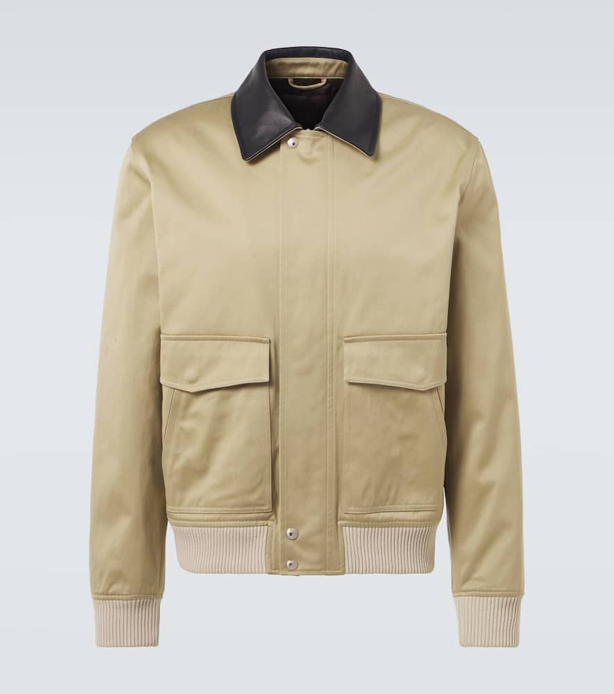 Shade cotton sateen blouson