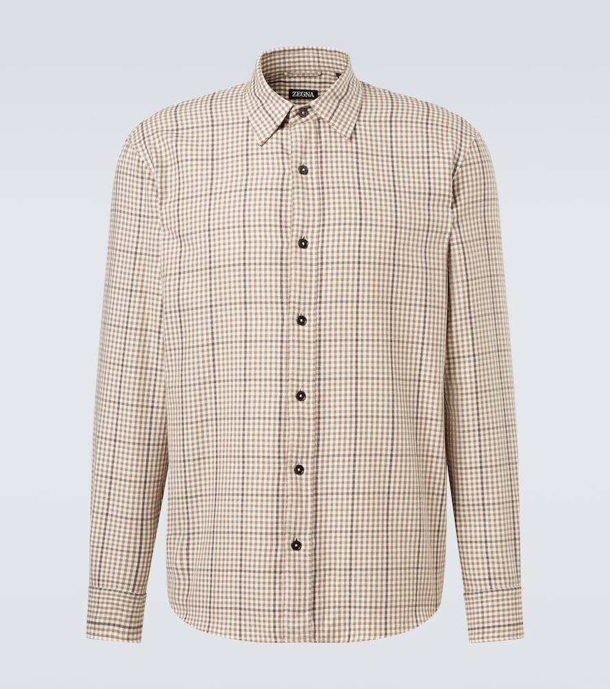 Zegna Checked cotton shirt