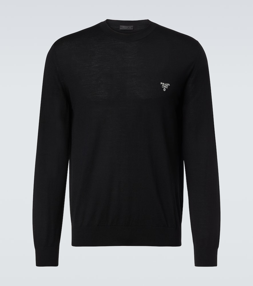 Prada Logo virgin wool sweater