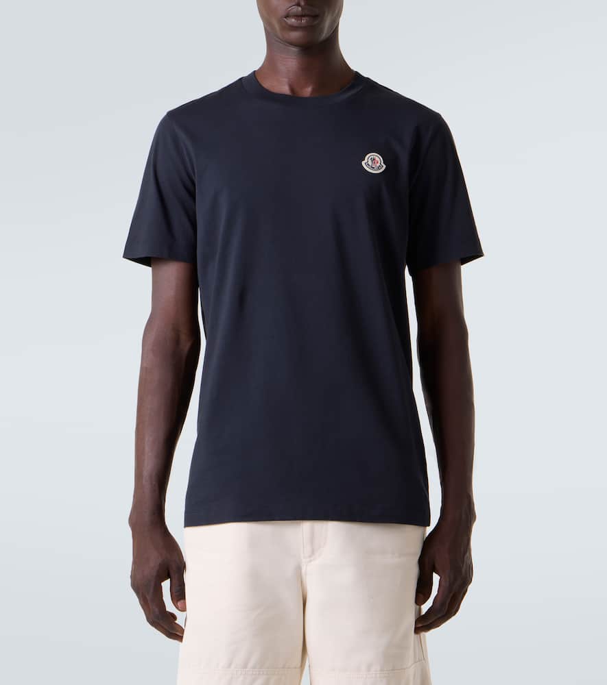 Moncler Set Of 3 Cotton Jersey T-shirts In Multi