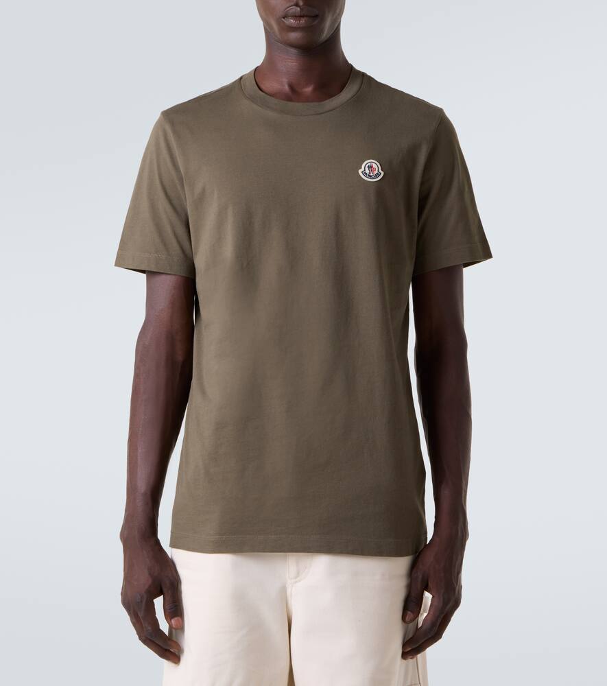 Moncler Set Of 3 Cotton Jersey T-shirts In Multi
