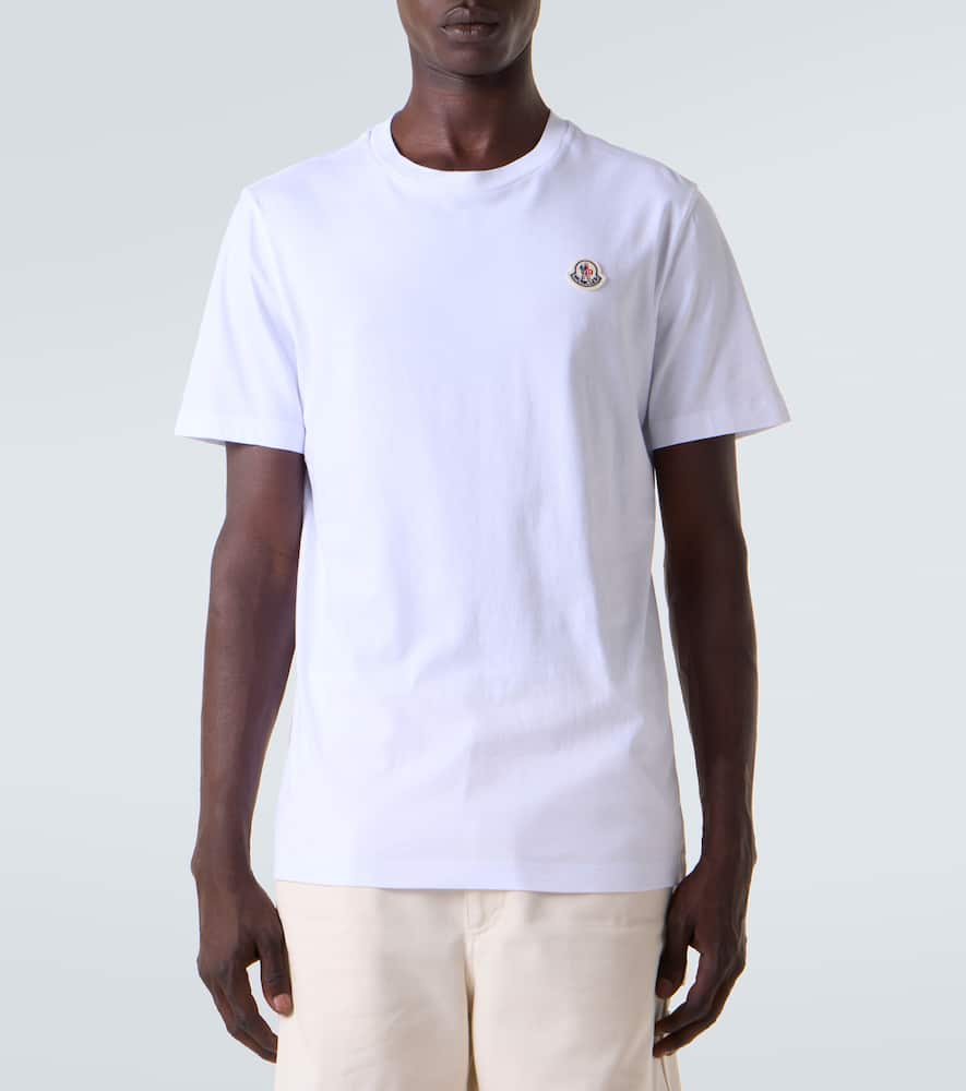Moncler Set Of 3 Cotton Jersey T-shirts In Multi