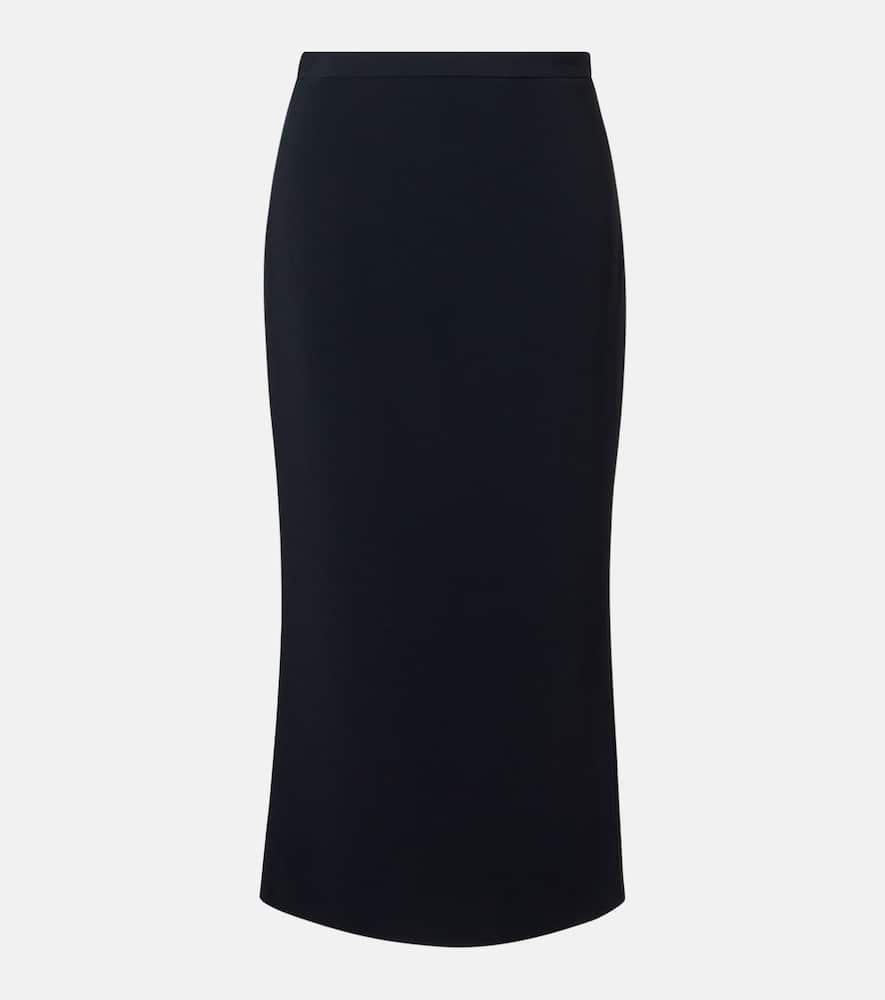 Cady crêpe pencil skirt